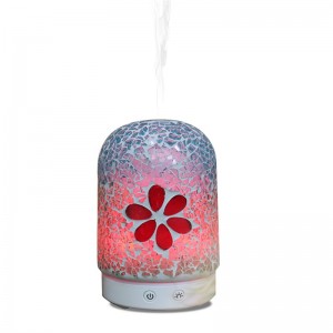 Chinese factory latest mosaic glass ultrasonic electric essential oil aroma diffuser